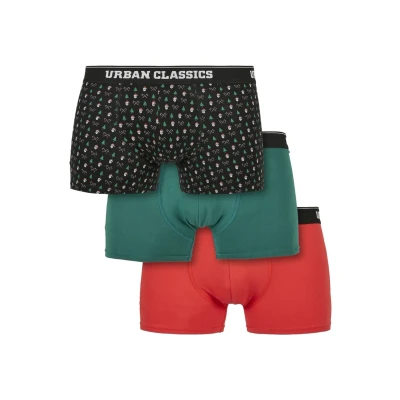 Afbeelding van Urban Classics Boxershort, Heren, Maat: XL, Nicolaus aop treegreen popred