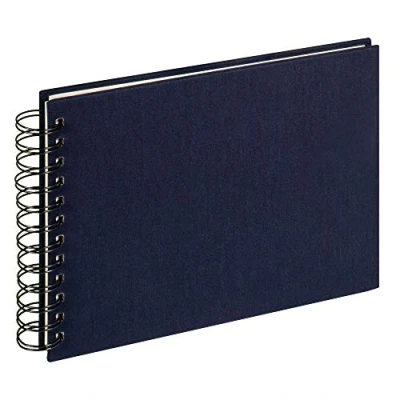 Afbeelding van walther design SA 509 U spiraalalbum Cloth, donkerblauw, 23 x 17 cm