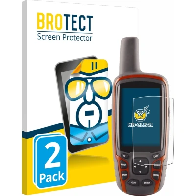 Afbeelding van BROTECT Screenprotector voor Garmin GPSMAP 62s Folie Beschermfolie transparant (2 Stuks)