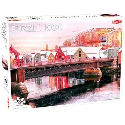 Afbeelding van Puzzel Around the World Nothern Stars: Nidelva in Trondheim 1000 stukjes