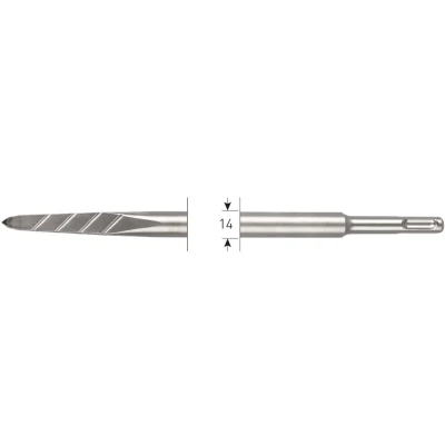 Afbeelding van Premium puntbeitel V Breaker sds plus 250mm