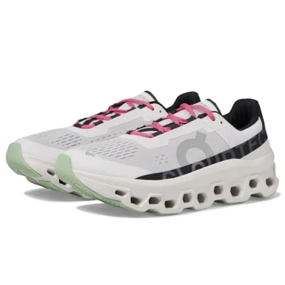 Afbeelding van On Cloudmonster Hardloopschoenen voor op de weg Frost black, Heren, Maat: 43, black Polyester