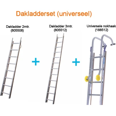Afbeelding van Solide Dakladder Complete Set 5 meter