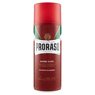 Afbeelding van Proraso Scheerschuim Red Shaving Foam Barbe Dure