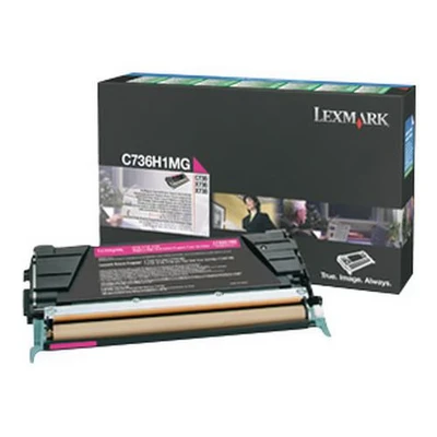 Afbeelding van Lexmark C736H1MG Toner Magenta Hoge capaciteit