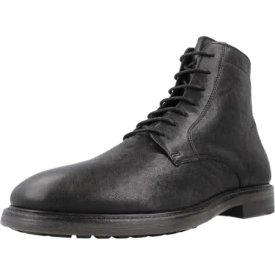 Afbeelding van Geox Veterboots, Heren, Maat: 44, Schwarz Leer