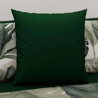 Afbeelding van PETTI Artigiani Italiani 1 paar kussenslopen 30 x cm, microvezel, bekleding, bank, 2 kussenslopen, effen groen, 100% Made in Italy