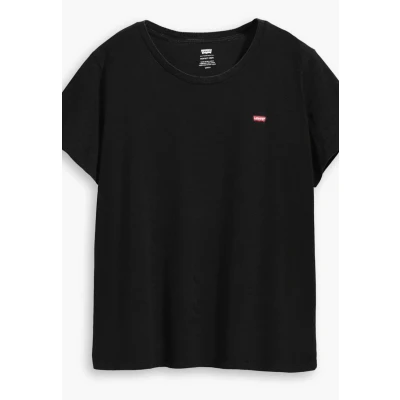 Afbeelding van Levi&#039;s Plus Perfect Tshirt basic, Dames, Maat: 54/56, Mineral black