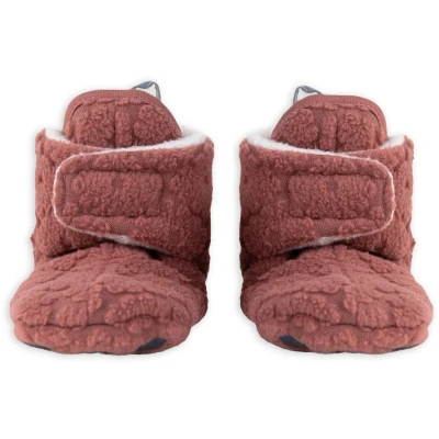 Afbeelding van Lodger Babysloffen Slipper Folklore Fleece Rosewood 6 12mnd