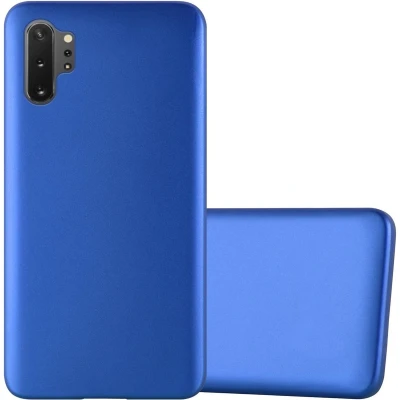 Afbeelding van Cadorabo Hoesje geschikt voor Samsung Galaxy NOTE 10 PLUS in METAAL BLAUW Beschermhoes gemaakt van flexibel TPU silicone Case Cover