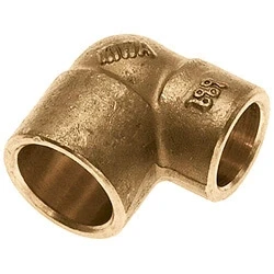 Afbeelding van BONFIX messing soldeerfitting knie verlopend 28 x