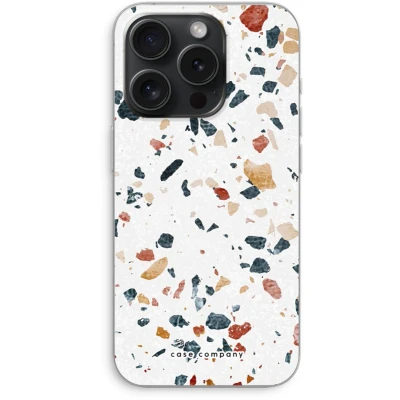 Afbeelding van Case Company® hoesje geschikt voor iPhone 15 Pro Terrazzo N4 Soft Cover Telefoonhoesje Bescherming aan alle Kanten en Schermrand