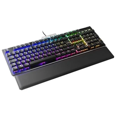 Afbeelding van EVGA Z15 RGB Gaming Keyboard, Backlit LED, Hot Swappable Mechanical Kailh Speed Silver Switches (Linear)