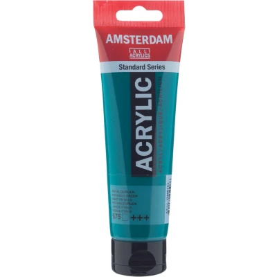 Afbeelding van Amsterdam Standard Series Acrylverf Tube 120 ml Phtalogroen 675