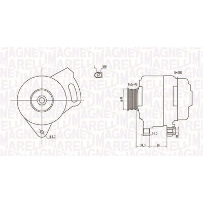 Afbeelding van Dynamo / Alternator MAGNETI MARELLI 063731750010
