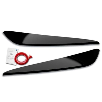 Afbeelding van Koplampspoilers compatibel met BMW 1 serie (F40) 2019 (ABS zwart glanzend)