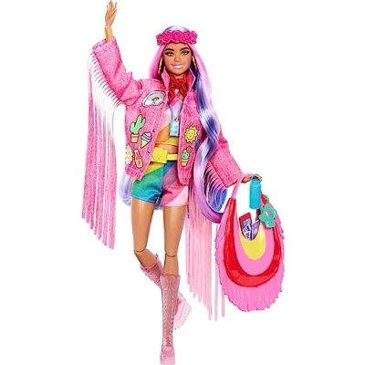Afbeelding van Barbie Extra Fly Sneeuw Barbiepop Roze Modepop