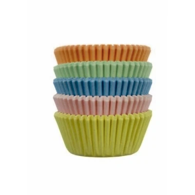 Afbeelding van Cupcake cups PME MINI Pastel kleuren 100 stuks