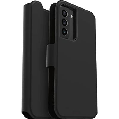Image de OtterBox Strada Series Via Étui à rabat pour téléphone portable polycarbonate, caoutchouc synthétique noir Samsung Galaxy S22+