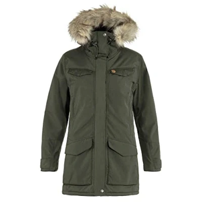 Afbeelding van Fjällräven Nuuk W Parka voor dames, donkerbosgroen, XL, Donker bos groen