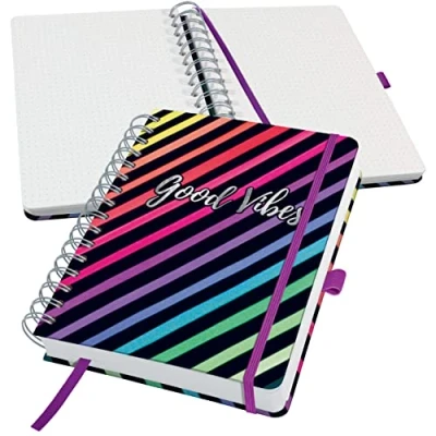 Afbeelding van SIGEL JN651 Bullet Jolie spiraalblok, gestippeld, ca. A5 240 pagina&#039;s FSC gecertificeerd