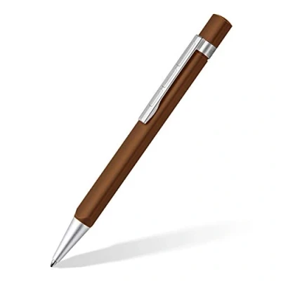Afbeelding van staedtler balpen met draaimechaniek trx schrijfbreedte b bruin