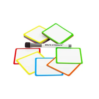 Afbeelding van Whiteboard Scrum Magneten met stift 75 stuks Mix 5 kleuren kader 7,5 x 7,5cm Post it notes voor Magneetbord en Koelkast