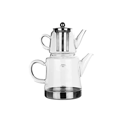 Afbeelding van Karaca Dora Glazen Theepot 1800 ml Medium