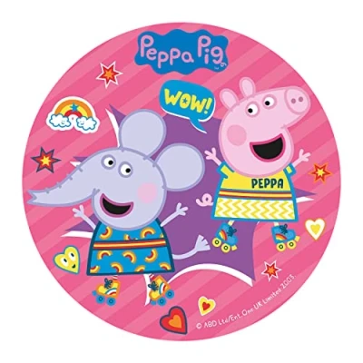 Afbeelding van Dekora Eetbare decoratie voor verjaardagstaart kinderen, Peppa Pig 20 cm