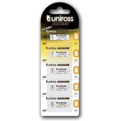 Afbeelding van Uniross U5A27 huishoudelijke batterij Wegwerpbatterij A27 Lithium Manganese Dioxide (LiMnO2)