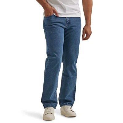 Afbeelding van Wrangler Authentics Classic Relaxed Fit flex Herenjeans, dark stonewash