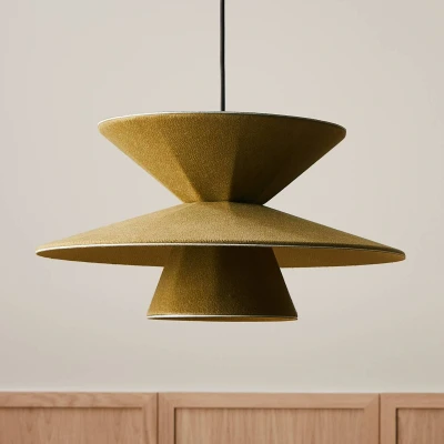 Afbeelding van LOOM DESIGN Morphic hanglamp, groen, vilt, Ø 50 cm