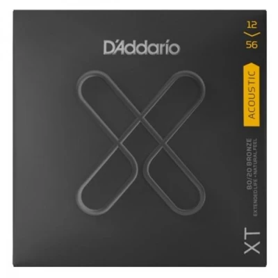 Image de D&#039;Addario XTABR1256 jeu guitare acoustique XT bronze Light Top/Medium Bottom, 12 56