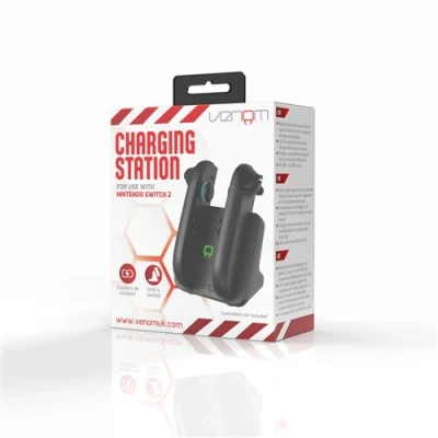 Image de Station de charge double Venom Noir pour Joy con Nintendo Switch 2