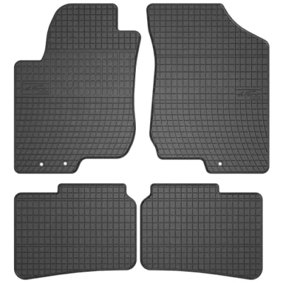Afbeelding van M MOTOS Rubberen vloermat voor Hyundai i30 I 2007 2012, verbeter je reiscomfort met de zwarte antislip mat auto, alle weersomstandigheden, bescherming tegen vuil.