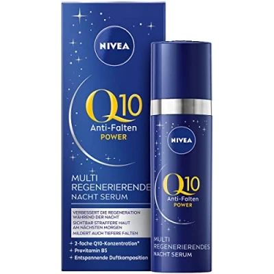 Afbeelding van Nivea Q10 Antiwrinkle Power Sleep Repair Night Serum Nachtverzorging, Maat: 30 ml,