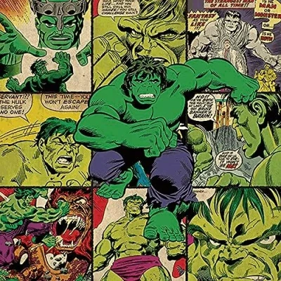 Afbeelding van MARVEL COMICS Canvas 40X40 Hulk Squares