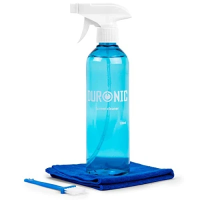 Afbeelding van Duronic SCK103 Schermreinigingsset 500 ml, LED, LCD, TFT, plasma, OLED, oplossing voor smartphone, tablet, computer, tv, microvezeldoekje en borstel