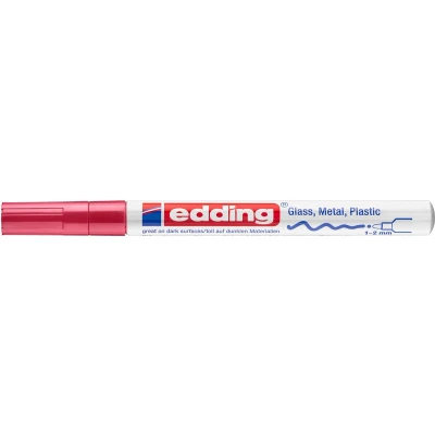 Afbeelding van edding 751 glanslakmarker rood 1ST 1 2 mm / 4 9 002