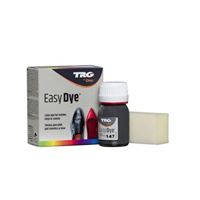 Afbeelding van TRG the One Kleuring voor leren schoenen en accessoires van leer, canvas kunstleer met sponsapplicator Easy Dye, 25 ml, 14 Grijze lava