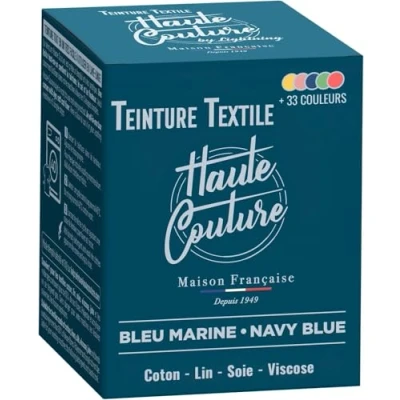 Afbeelding van Textielverf, marineblauw, 350 g, alles in één, klaar voor gebruik kleding en stoffen HAUTE COUTURE