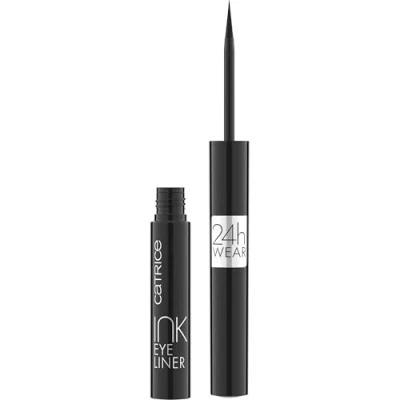 Afbeelding van Catrice Ink Eyeliner nr. 010, zwart, dekkend, ultra express resultaat, kleurrijk, mat, veganistisch, zonder microplasticdeeltjes, geur, olie, 1,7 ml