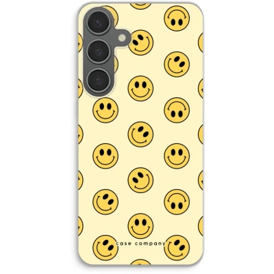 Afbeelding van Case Company® hoesje geschikt voor Samsung Galaxy S24 Plus Smiley N2 Soft Cover Telefoonhoesje Bescherming aan alle Kanten en Schermrand