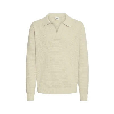 Afbeelding van Solid Poloshirt, Heren, Maat: XXL, Oatmeal