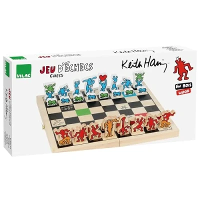 Afbeelding van Vilac Schaakspel, groot model in Keith Haring, 9229, meerkleurig