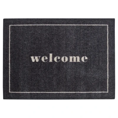 Afbeelding van MD Entree Schoonloopmat Ambiance Welcome Black 50 x 70 cm