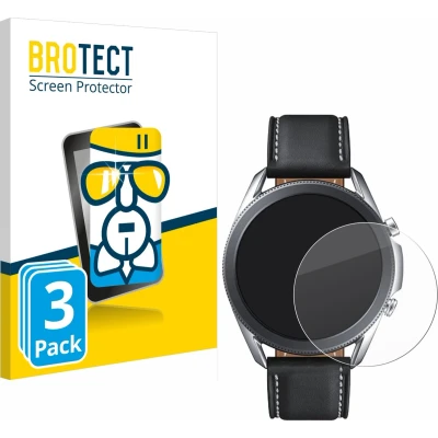 Afbeelding van BROTECT Screenprotector voor Samsung Galaxy Watch 3 (45mm) Folie Beschermfolie Beschermglas transparant (3 Stuks)
