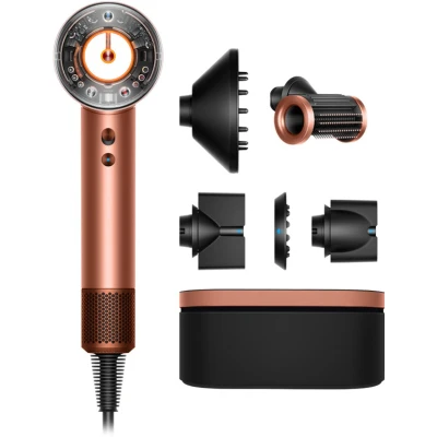 Afbeelding van Dyson Supersonic Nural Straight+Wavy Föhn Amber Silk/Pink Champagne