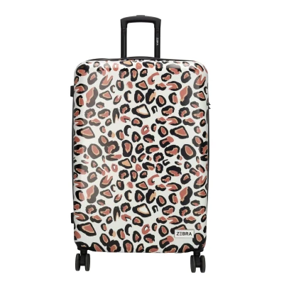 Afbeelding van Zebra Travel Trolley L leopard Harde Koffer