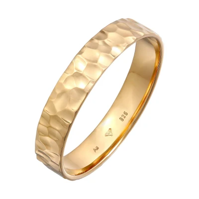 Afbeelding van Kuzzoi Basic Ring goldcoloured, Maat: 56, Gold coloured
